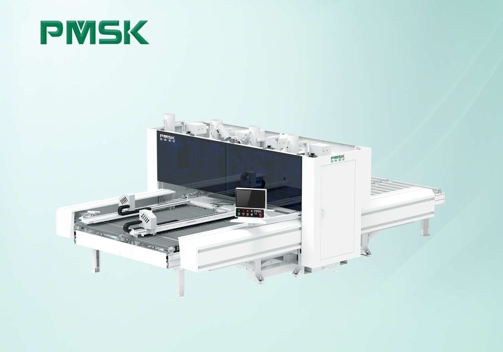 CNC six-sided drilling machine with double work...